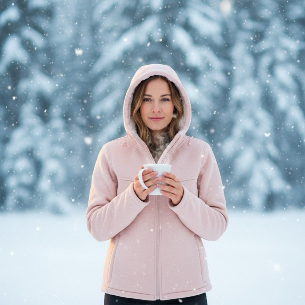 Spader Light Pink Women's Hooded Jacket